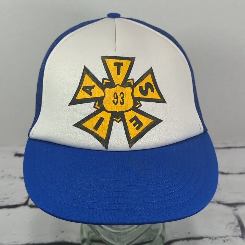 Vintage Highway 93 Trucker Snapback Hat Adjustable Ball Cap